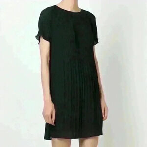 Michael Kors Pleated Shift Dress black size large